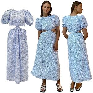 Faithful the Brand Martine Floral Print Alessandria
Midi Cut Out Floral Dress